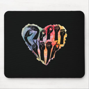 Bewusstsein ist ein freundliches Herz gegen Mobbin Mousepad