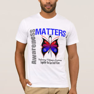 Bewusstsein ist Schmetterlings-Lungenfibrose von T-Shirt