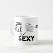 Bewusstsein ist sexy Lüster Kaffeetasse (Vorderseite Links)