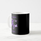Bewusstsein Lila Unsichtbare Krankheit Kaffeetasse (Vorderseite Links)