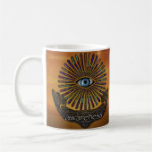 Bewusstsein Mindest Auge Inspiration Word Art Kaffeetasse (Links)