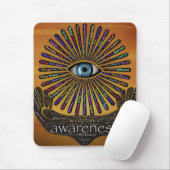 Bewusstsein Mindest Auge Inspiration Word Art Mousepad (Mit Mouse)