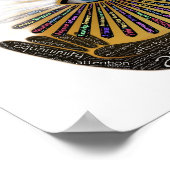 Bewusstsein Mindest Auge Inspiration Word Art Poster (Ecke)