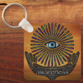 Bewusstsein Mindest Auge Inspiration Word Art Schlüsselanhänger (Vorderseite)