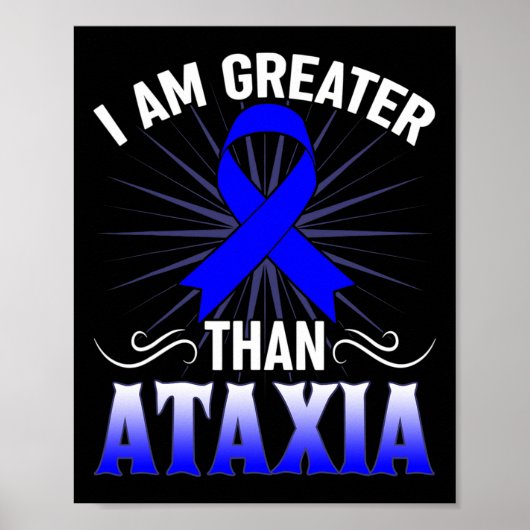 Bewusstsein Neurologisches Zeichen Hemiataxia Blau Poster (Vorne)