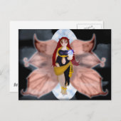 Bewusstsein Postkarte (Vorne/Hinten)