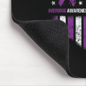 Bewusstsein Purple Ribbon Durg Adoption Mousepad (Ecke)