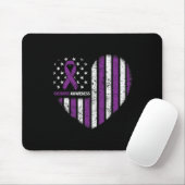 Bewusstsein Purple Ribbon Durg Adoption Mousepad (Mit Mouse)