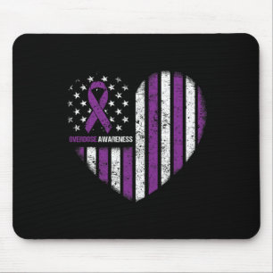 Bewusstsein Purple Ribbon Durg Adoption Mousepad