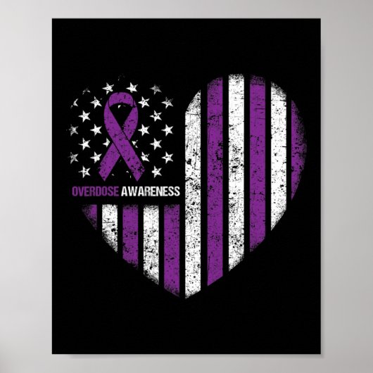 Bewusstsein Purple Ribbon Durg Adoption Poster (Vorne)