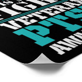 Bewusstsein Sein Kampf ist mein Kampf PTSD Aquamar Poster (Ecke)