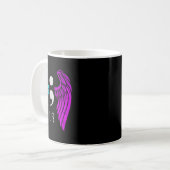 Bewusstsein - Semi Colon Life Engel Kaffeetasse (Vorderseite Links)