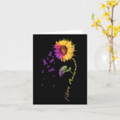 Bewusstsein Sonnenblume Fibro Karte (Gelbe Blume)