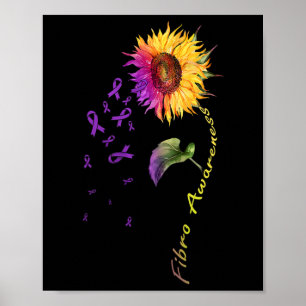 Bewusstsein Sonnenblume Fibro Poster