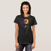 Bewusstsein Sonnenblume Fibro T-Shirt (Vorne ganz)
