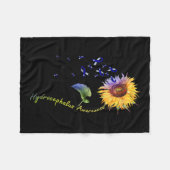 Bewusstsein Sonnenblume Fleecedecke (Vorderseite (Horizontal))