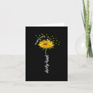Bewusstsein Sonnenblume Wähle Freundlich Gelbe Sch Karte