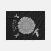 Bewusstsein Sonnenblumen Hummingbird Geschenk Fleecedecke (Vorderseite (Horizontal))