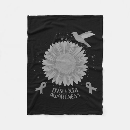Bewusstsein Sonnenblumen Hummingbird Geschenk Fleecedecke (Vorderseite)