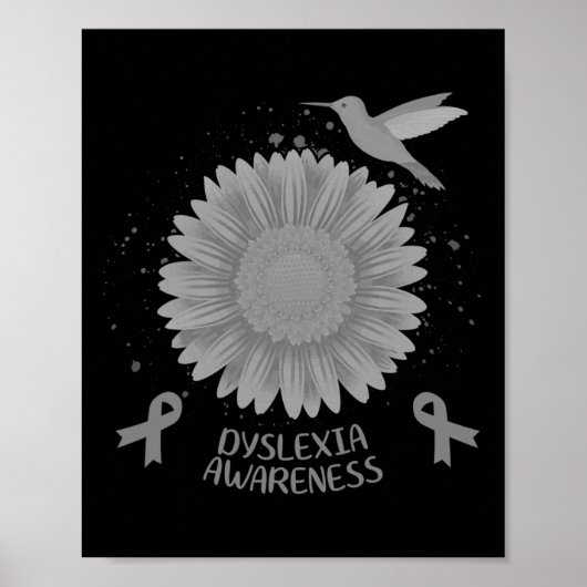 Bewusstsein Sonnenblumen Hummingbird Geschenk Poster (Vorne)
