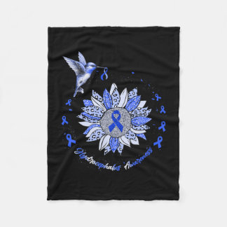 Bewusstsein Sonnenblumen Hummingbird Ribbon Fleecedecke