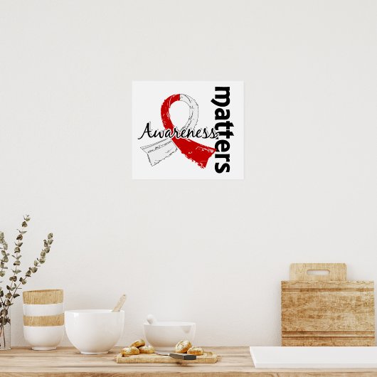 Bewusstsein spielt eine Rolle 7 Oraler Krebs Poster (Küche)