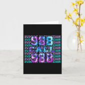 Bewusstsein Suizidverhütung 988 Morgen braucht Sie Karte (Gelbe Blume)