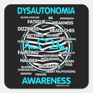 Bewusstsein/Symptome...Dysautonomie Square Sticker