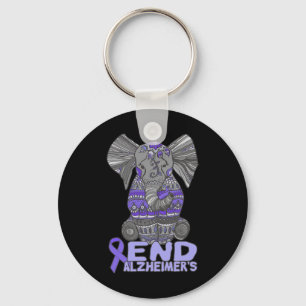 Bewusstsein und Geschenke Lila Elefant  Schlüsselanhänger