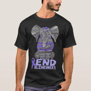 Bewusstsein und Geschenke Lila Elefant  T-Shirt