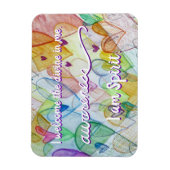 "Bewusstsein" Violet Crown Chakra Words Magnet (Vertikal)