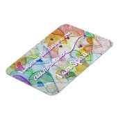 "Bewusstsein" Violet Crown Chakra Words Magnet (Linke Seite)