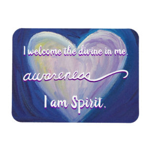 "Bewusstsein" Violet Crown Chakra Words Magnet