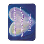 "Bewusstsein" Violet Crown Chakra Words Magnet (Vertikal)