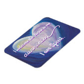 "Bewusstsein" Violet Crown Chakra Words Magnet (Linke Seite)