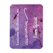 "Bewusstsein" Violet Crown Chakra Words Magnete (Vertikal)