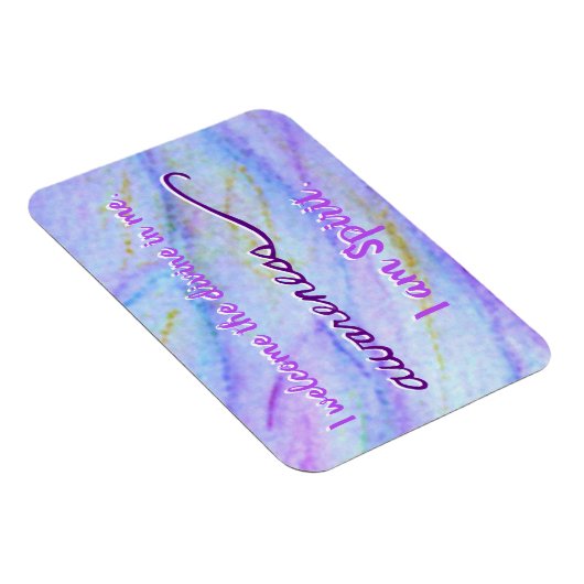 "Bewusstsein" Violet Crown Chakra Words Magnete (Rechte Seite)