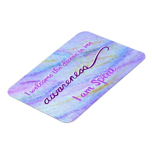 "Bewusstsein" Violet Crown Chakra Words Magnete (Linke Seite)