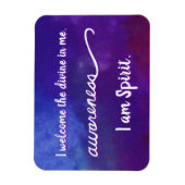 "Bewusstsein" Violet Crown Chakra Words Magnete (Vertikal)
