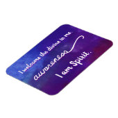"Bewusstsein" Violet Crown Chakra Words Magnete (Linke Seite)