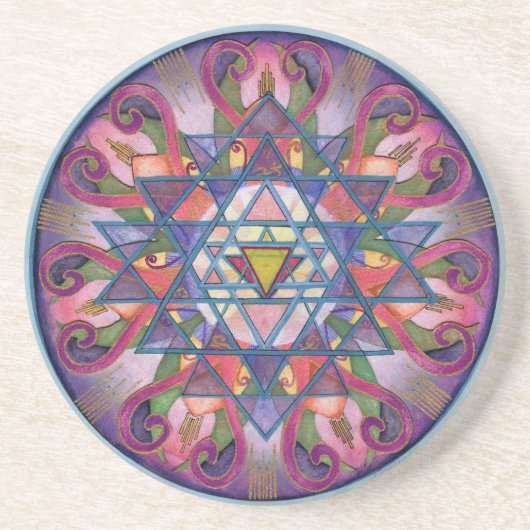 Bewusstseinmandala-Untersetzer Untersetzer (Vorne)