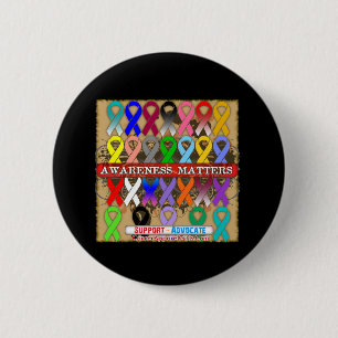 Bewusstseins-Angelegenheiten - Krebs-Bänder Button