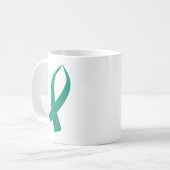 Bewusstseins-Band (aquamarin) Kaffeetasse (Vorderseite Links)