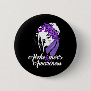 Bewusstseins Frauen Schmetterling Button