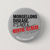 Bewusstseins-Knopf - Grau Button (Vorderseite)