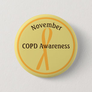 Bewusstseins-Monat Novembers COPD Button