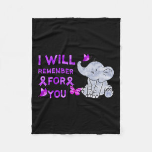 Bewusstseins Süßer Elefant Ich Werde Mich Für Dich Fleecedecke
