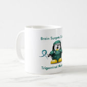 Bewusstseins-Tasse Trigeminalneuralgia-MVD Kaffeetasse (Vorderseite Links)