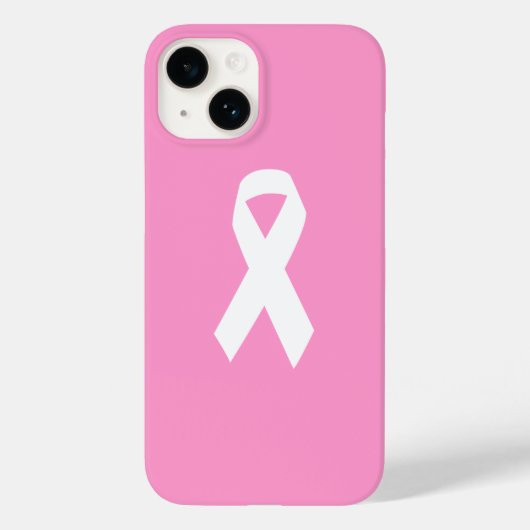 Bewusstseinsband auf Rosa Case-Mate iPhone Hülle (Rückseite)