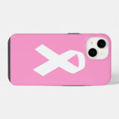 Bewusstseinsband auf Rosa iPhone Hülle (Rückseite (Horizontal))
